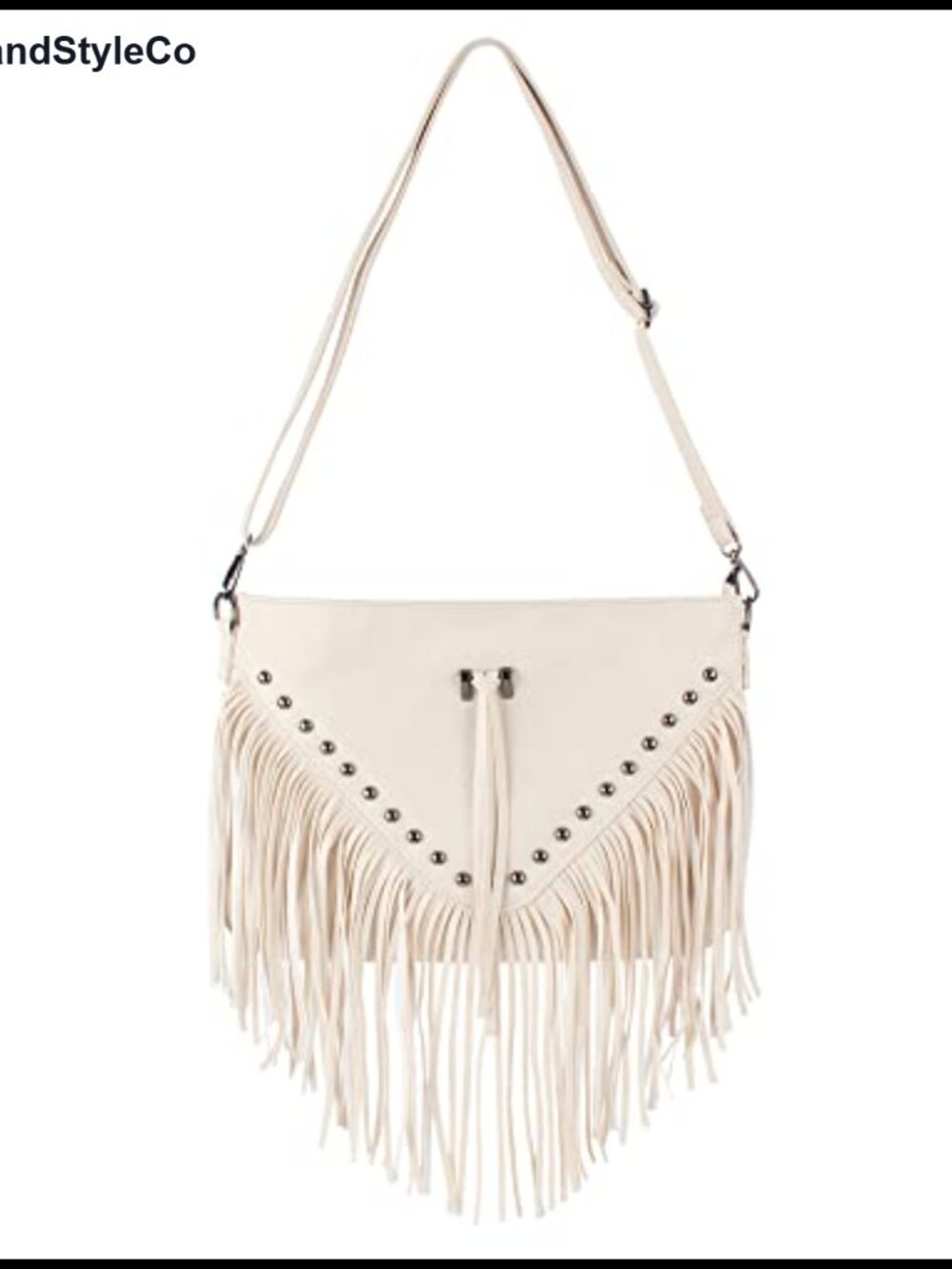 Soft PU Leather Fringe Tassel Hobo Crossbody Bag Large Messenger Shoulder Bag
